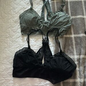 Lot of 2 Aerie Floral Bralettes